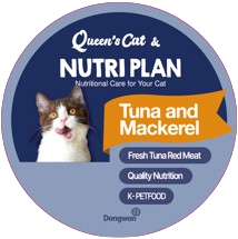 Dongwon Queen's Cat & NUTRIPLAN Tuna & Mackerel Wet Cat Food, 5.64 Oz Can