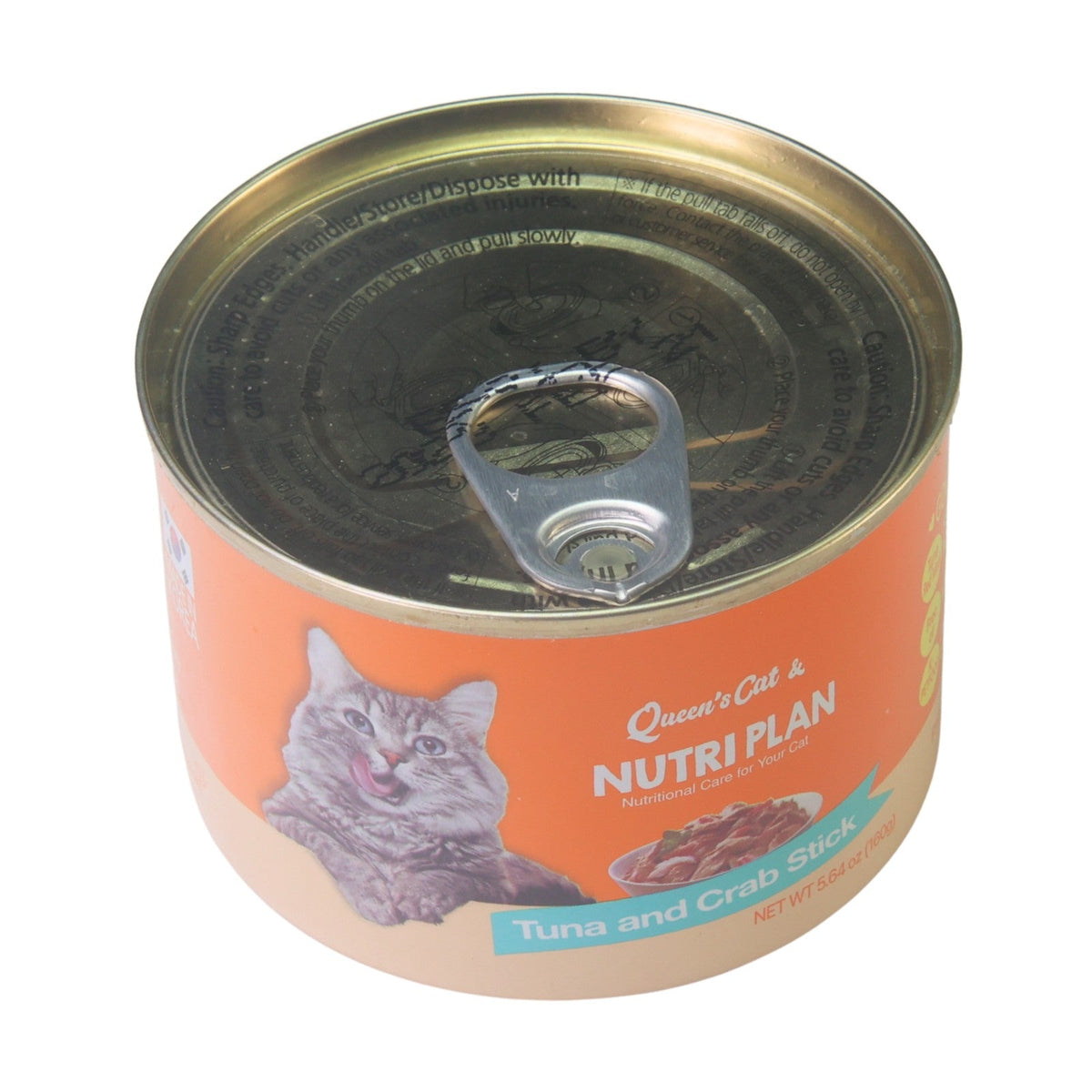 Dongwon Queen's Cat & NUTRIPLAN Tuna & Crab Meat Wet Cat Food, 5.64 Oz Can